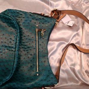 Giani Bernini Embossed Faux Ostrich Hobo